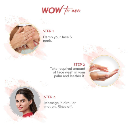 WOW Skin Science Apple Cider Vinegar Foaming Face Wash | Deep Cleansing | For Oily Skin | Fresh, Clear Skin | For Acne & Pimples | Paraben & Sulphates Free| Face Wash for Women & Men | 100 ml