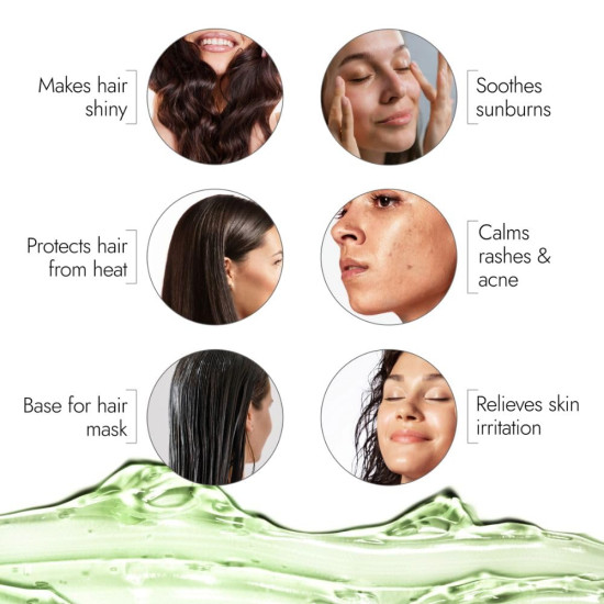 Kapiva Pure Aloe Vera Skin Gel 500g For Face & Hair | Hydrating, Moisturizing, Soothing Skin | Multipurpose Gel Kapiva Pure Aloe Vera Skin Gel 500g For Face & Hair | Hydrating, Moisturizing, Soothing Skin | Multipurpose Gel