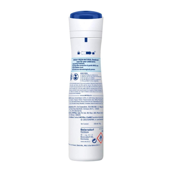 NIVEA Fresh Natural Deodorant For Women , 150ml (Pack of 3)