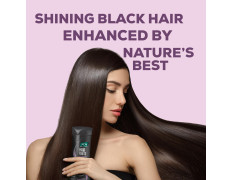 Joy Shining Black Hair Shampoo with Amla & Black Grapes (340ml x 2) | Controls Hair Fall & Stimulates Hair Growth | Paraben Free | For Men & Women