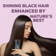 Joy Shining Black Hair Shampoo with Amla & Black Grapes (340ml x 2) | Controls Hair Fall & Stimulates Hair Growth | Paraben Free | For Men & Women