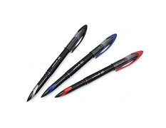 UNI-BALL Air UBA188M 0.5mm Roller Ball Pen | Blue, Black & Red Ink, Pack of 3