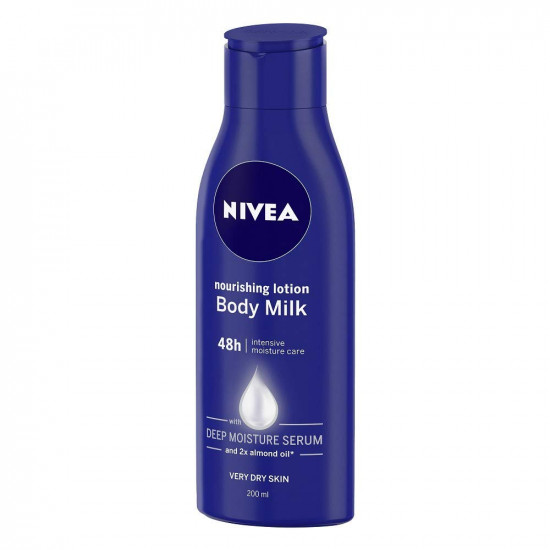 Nivea Nourishing Lotion Body Milk, 200ml (Pack of 3), Dry Skin