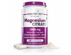 HealthyHey Nutrition Magnesium Citrate-120 Vegetable Capsules
