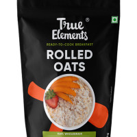 True Elements Rolled Oats 1.2kg - Monthly pack | Wholegrain High Fibre, High protein Oats | Keeps You Fuller Longer | Perfect for overnight oats, smoothies & baking