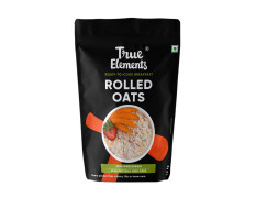 True Elements Rolled Oats 1.2kg - Monthly pack | Wholegrain High Fibre, High protein Oats | Keeps You Fuller Longer | Perfect for overnight oats, smoothies & baking