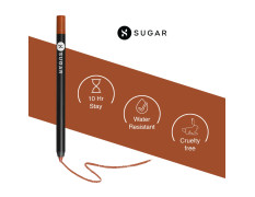 SUGAR Cosmetics Lipping On The Edge Matte Lip Liner | Lasts Upto 10Hrs | Waterproof | 1.2Gm - 02 Wooed By Nude (Peach Nude)