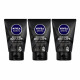 NIVEA Men Deep Impact Intense Clean Face Wash, 100ml (Pack of 3)