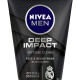 NIVEA Men Deep Impact Intense Clean Face Wash, 100ml (Pack of 3)