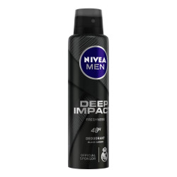 Nivea Deep Impact Freshness Deodorant Spray For Men, 150ml (Pack Of 3)