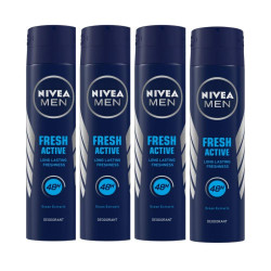Nivea Fresh Active Original Deodorant and Face Wash Combo for Men - Long Lasting Fragrance