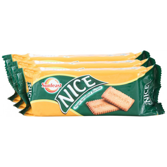 Sunfeast Biscuits - Nice, 150g (Buy 2 Get 1, 3 Pieces) Promo Pack