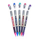UNI-BALL Eye UB157 0.7mm Roller Ball Pen | Blue, Green, Violet & Wine Red Ink, Pack of 5