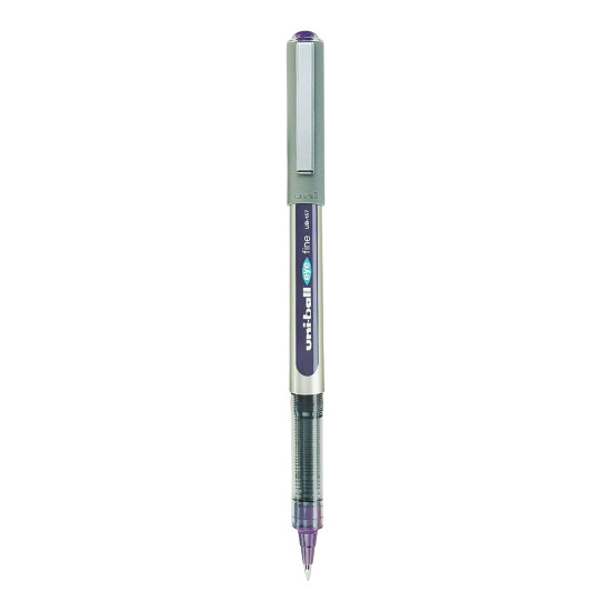UNI-BALL Eye UB157 0.7mm Roller Ball Pen | Blue, Green, Violet & Wine Red Ink, Pack of 5