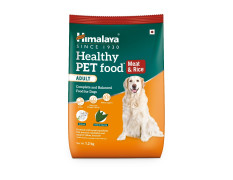 Himalaya Healthy PET Food for Adult Dogs | Meat & Rice | 1.2kg | Complete & Balanced Nutrition with Mountain Knot Grass, Tree of Heaven & Guduchi
