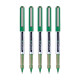 uni-ball Eye UB150 0.5mm Roller Ball Pen | Green Ink, Pack of 5