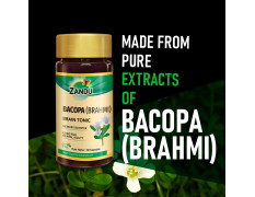 Zandu Bacopa (Brahmi) Capsules: An Age Old Ayurvedic Remedy Made Using Natural Extracts of Brahmi| Helps Improve Focus & Learning- 60 Veg capsules