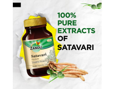 Zandu Satavari Capsules, With Natural Satavari Extracts, Useful for Women's Wellness - 60 Veg Capsules
