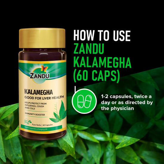 Zandu Kalamegha: An Ayurvedic Formula for Supporting Liver Functions | Helps Protect Against Cold & Cough and Acts as an Immunity Booster| Maintains Overall Health & Well-being