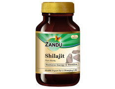 Zandu Shilajit Capsules (60 Caps) Infused with Goodness of Natural Shilajit Extracts for Enhanced Energy & Strength in Men, Manages Stress, Immunity Booster