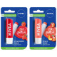 NIVEA Lip Balm, Fruity Strawberry Shine, 4.8g And NIVEA Lip Balm, Fruity Peach Shine, 4.8g