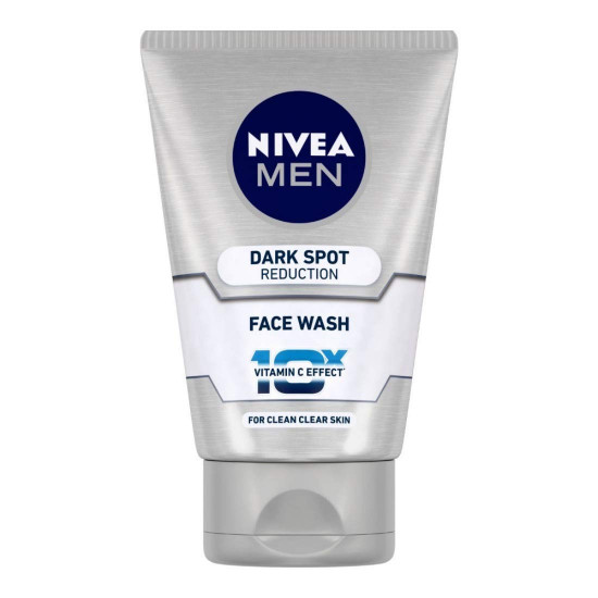 Nivea Men Face Wash, Dark Spot Reduction, 100g & Sun, Moisturising Lotion, SPF 50, 125ml