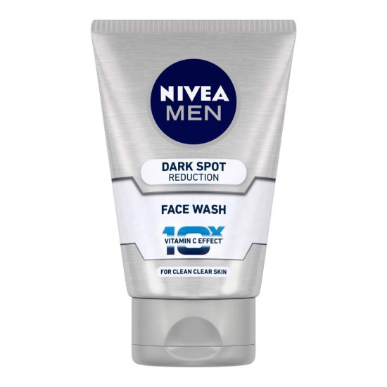 Nivea Men Face Wash, Dark Spot Reduction, 100g & Sun, Moisturising Lotion, SPF 50, 125ml