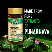 Zandu Punarnava Capsules, With Goodness of Natural Punarnava Extract known for Good Gut Health & for Healthy Appetite, Helps for Heart and Urinary Health - 60 Veg capsules
