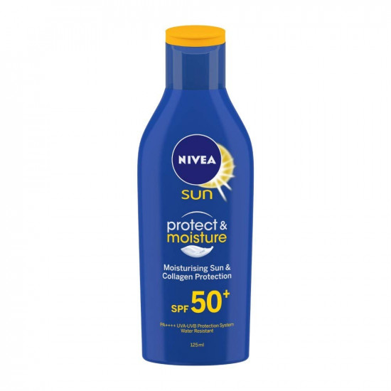 NIVEA Shower Gel, Lemon & Oil Body Wash, Women, 250ml And NIVEA Sun, Moisturising Lotion, SPF 50, 125ml