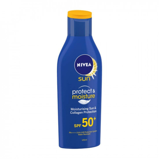 NIVEA Shower Gel, Lemon & Oil Body Wash, Women, 250ml And NIVEA Sun, Moisturising Lotion, SPF 50, 125ml