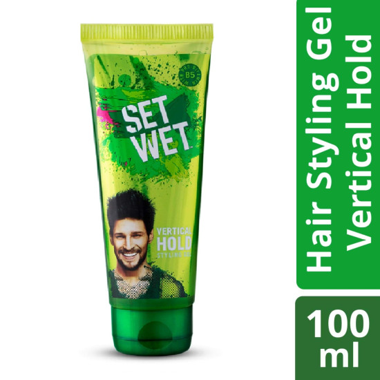 Set Wet Hair Gel Vertical Hold (100ml Tube) & Hair Gel Wet Look (50ml Tube) Combo