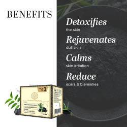 Khadi Natural Herbal Neem Charcoal Soap | Herbal Soap for Removing Impurities | Skin Detoxifying Bathing Soap | Suitable for All Skin Types | (125gm *3) (375gm)
