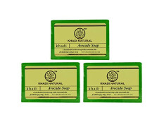KHADI NATURAL Herbal Avocado Soap, 125 g (Pack of 3)