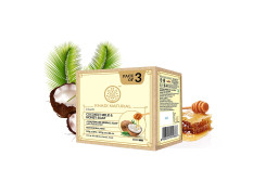 Khadi Natural Herbal Coconut Milk & Honey Soap, 125 g|Herbal Bathing Soap for Glowing Skin | Natural Soap with Essential Oils | Long Lasting Hydration | Suitable for All Skin Types|Pack of 3