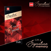 Cello Signature Pen, Premium Metal Ball Pens for Office Use, Corporate Gifting, Stylish Diwali & Rakhi Set, Gifts for Men and Women, Blue Ink, Pack Of 1