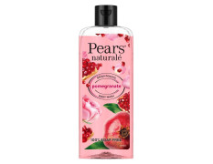 Pears Naturale Brightening Pomegranate Body Wash 250 ml, 100% Natural Ingredients, Liquid Shower Gel with Rose Extract for Glowing Skin - Paraben Free