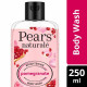 Pears Naturale Brightening Pomegranate Body Wash 250 ml, 100% Natural Ingredients, Liquid Shower Gel with Rose Extract for Glowing Skin - Paraben Free