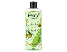 Pears Naturale Detoxifying Aloe Vera Body Wash 250 ml, 100% Natural Ingredients, Liquid Shower Gel with Olive Oil for Glowing Skin - Paraben Free