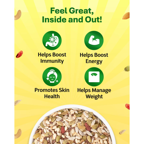 True Elements Antioxidant Mix 500g | Power Blend of Nuts & Seeds | High Antioxidants, Protein & Fibre | Clean & Healthy Snack