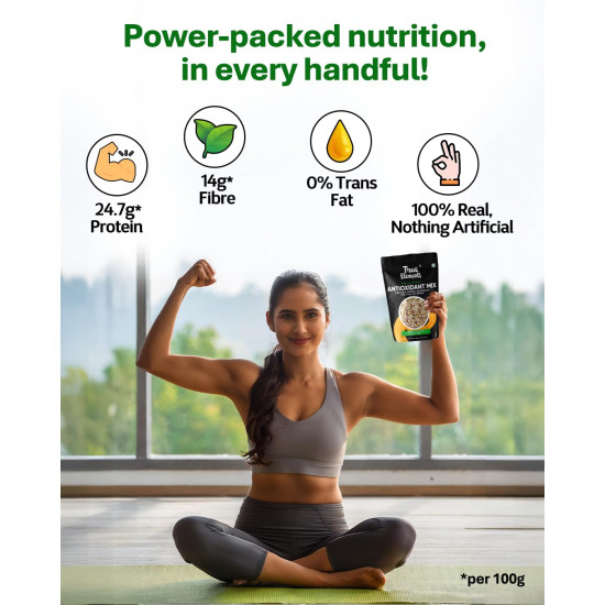 True Elements Antioxidant Mix 500g | Power Blend of Nuts & Seeds | High Antioxidants, Protein & Fibre | Clean & Healthy Snack