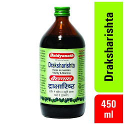 Baidyanath Draksharishta 450 Ml. syrup, Pack of 1, Multicolour