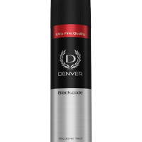 DENVER Black Code Cologne Talc - 300GM | Scented Talcum Powder for Men