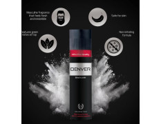 DENVER Black Code Cologne Talc - 300GM | Scented Talcum Powder for Men