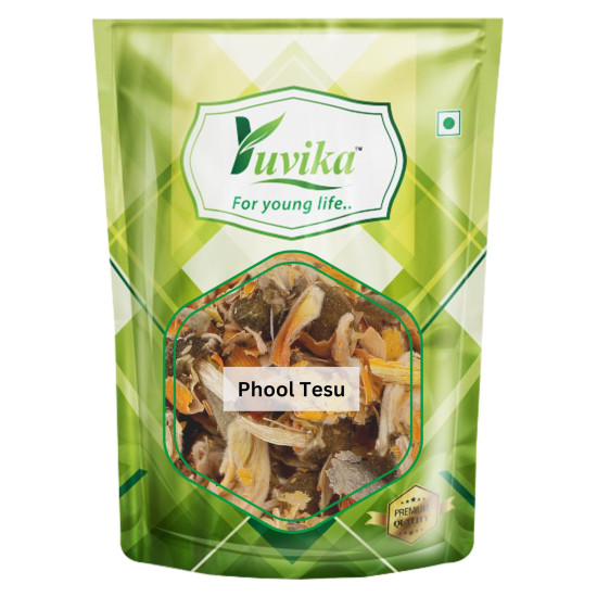 YUVIKA Phool Tesu - Plas ke Phool - Dhaak ka Phool - Butea Monosperma (400 Grams)