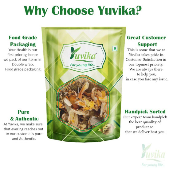 YUVIKA Phool Tesu - Plas ke Phool - Dhaak ka Phool - Butea Monosperma (400 Grams)