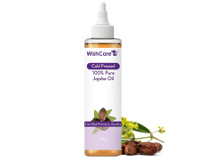 WishCare® Pure Cold Pressed Natural Unrefined Jojoba Oil - Moisturizer for Skin, Hair and Nails - 100 Ml
