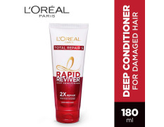 L'Oreal Paris Deep Conditioner, With Micro-Ceramides, Intensly Repairs Damaged Hair, Rapid Reviver Total Repair 5 Deep Conditioner, 180ml
