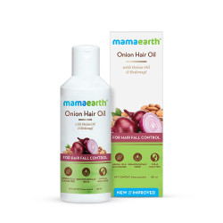 Mamaearth Onion Hair Oil for Hair Growth & Hair Fall Control with Redensyl 150ml