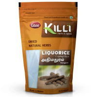KILLI Liquorice | Adhimadhuram | Mulethi | Irattimadhuram | Yashtimadhu Root Crushed, 100g (Pack of 2) KILLI Liquorice | Adhimadhuram | Mulethi | Irattimadhuram | Yashtimadhu Root Crushed, 100g (Pack of 2)