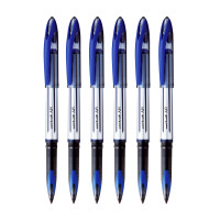 uni-ball Air UBA188L 0.7mm Roller Ball Pen | Blue Body, Blue Ink, Pack of 6
